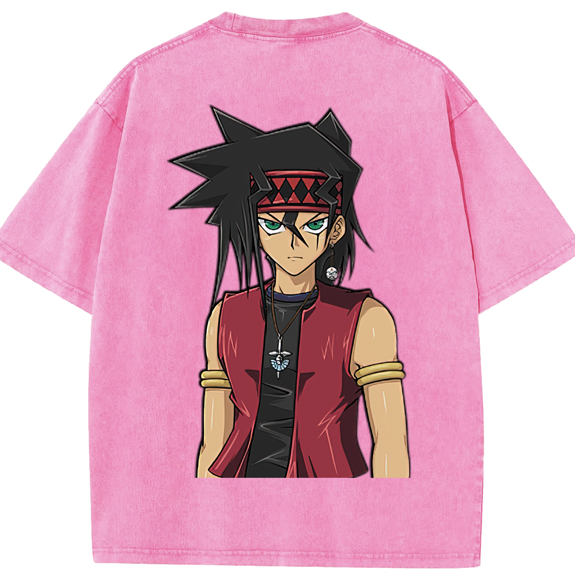 （画像用） 遊☆戯☆王 Yu-Gi-Oh! 綿100% ヴィンテージ風 半袖Tシャツ（背面プリント）